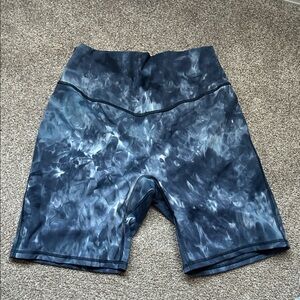 Women's Blue Tie-Dye Shorts